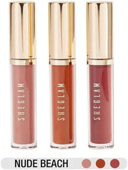 SHEGLAM LIQUID LIPSTICK MINI SET NUDE BEACH