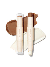 SHEGLAM 2 In 1 Dual Head Cream Contour Highlighter Stick Highly Pigmented Face Bronzer Makeup - Mocha & Champagne - 1.7 g