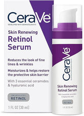 CeraVe Anti Aging Retinol Serum | Cream Serum for Smoothing | With Retinol, Hyaluronic Acid, Niacinamide, and Ceramides |