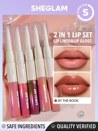 SHEGLAM Lip Rules Liner & Gloss pen