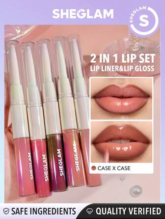 SHEGLAM Lip Rules Liner & Gloss pen
