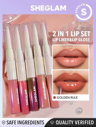 SHEGLAM Lip Rules Liner & Gloss pen