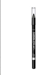 Roll over image to zoom in Rimmel London, Scandaleyes Waterproof Kohl Kajal Pencil Eyeliner, 01 Black, 1.3g