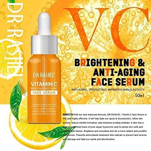 Dr. Rachel's Vitamin C Face & Neck Serum provides radiance, freshness and anti-aging Works to tighten, modify, protect and elasticity of the skin
