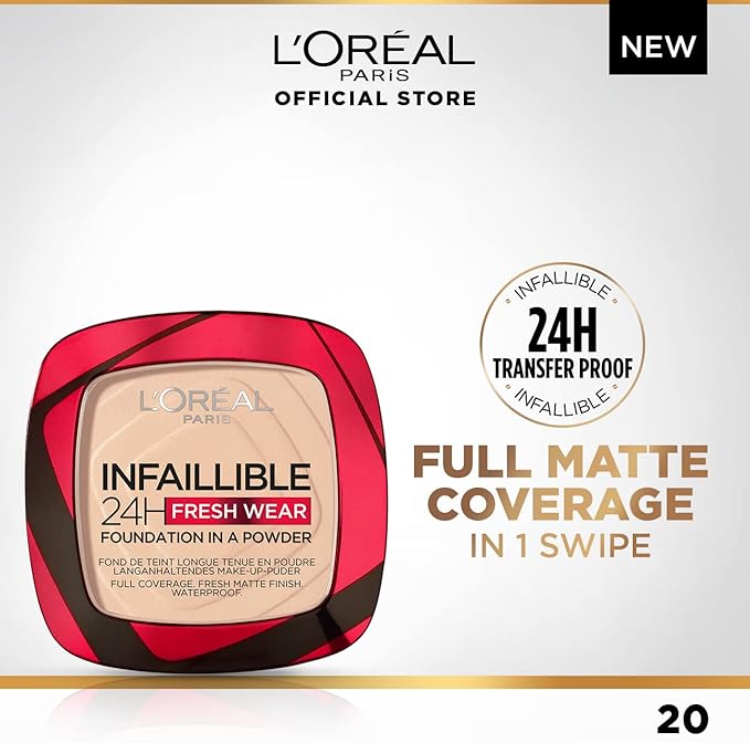 L'Oréal Paris Infaillible 24H Fresh Wear Foundation in a Powder