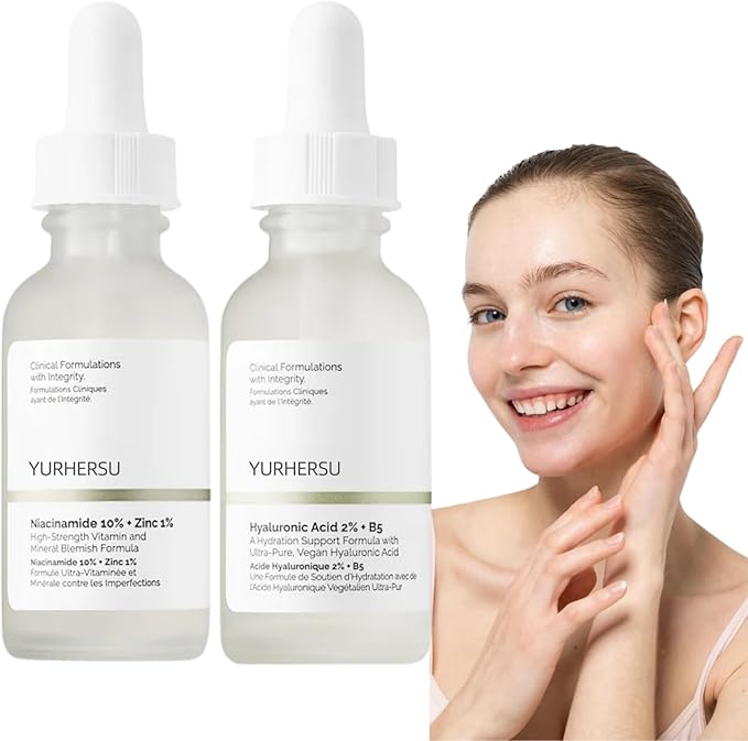 Tongyend Skin Support Set - Niacinamide10%+Zinc 1% & Hyaluronic Acid 2%