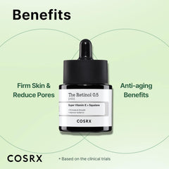 COSRX Retinol 0.5 Oil, Anti-aging Serum with 0.5% Retinoid Treatment for Face, for Day & Night