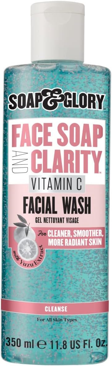 Soap & Glory Face Soap and Clarity 3-In-1 Daily Detox Vitamin C Facial Wash, 350 ml