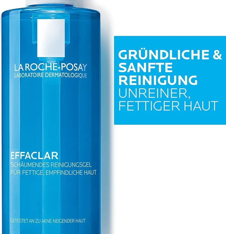 La Roche-Posay Effaclar Foaming Cleansing Gel 400ml - Facial Cleansing for Oily Blemished Skin
