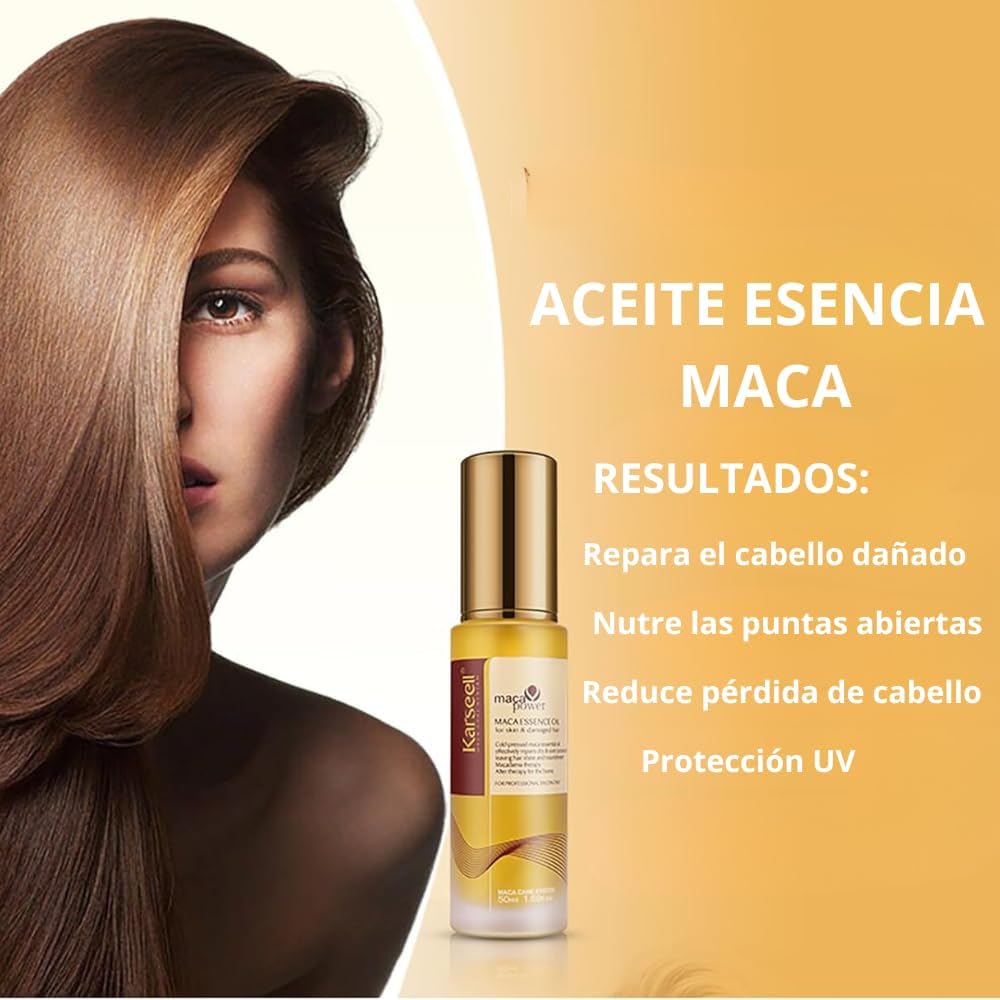 Karseell Maca Power Essence Hair Oil for Body and Damaged Hair 50 ml
