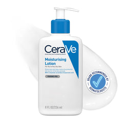 CeraVe Moisturising Lotion | 236ml/8oz | Daily Face & Body Moisturiser for Dry To Very Dry Skin