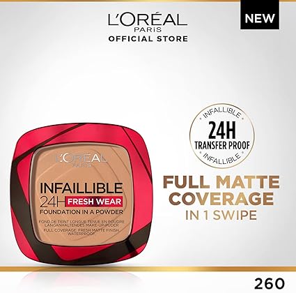 L'Oréal Paris Infaillible 24H Fresh Wear Foundation in a Powder