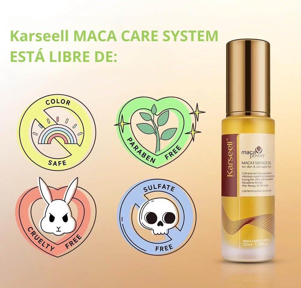 Karseell Maca Power Essence Hair Oil for Body and Damaged Hair 50 ml