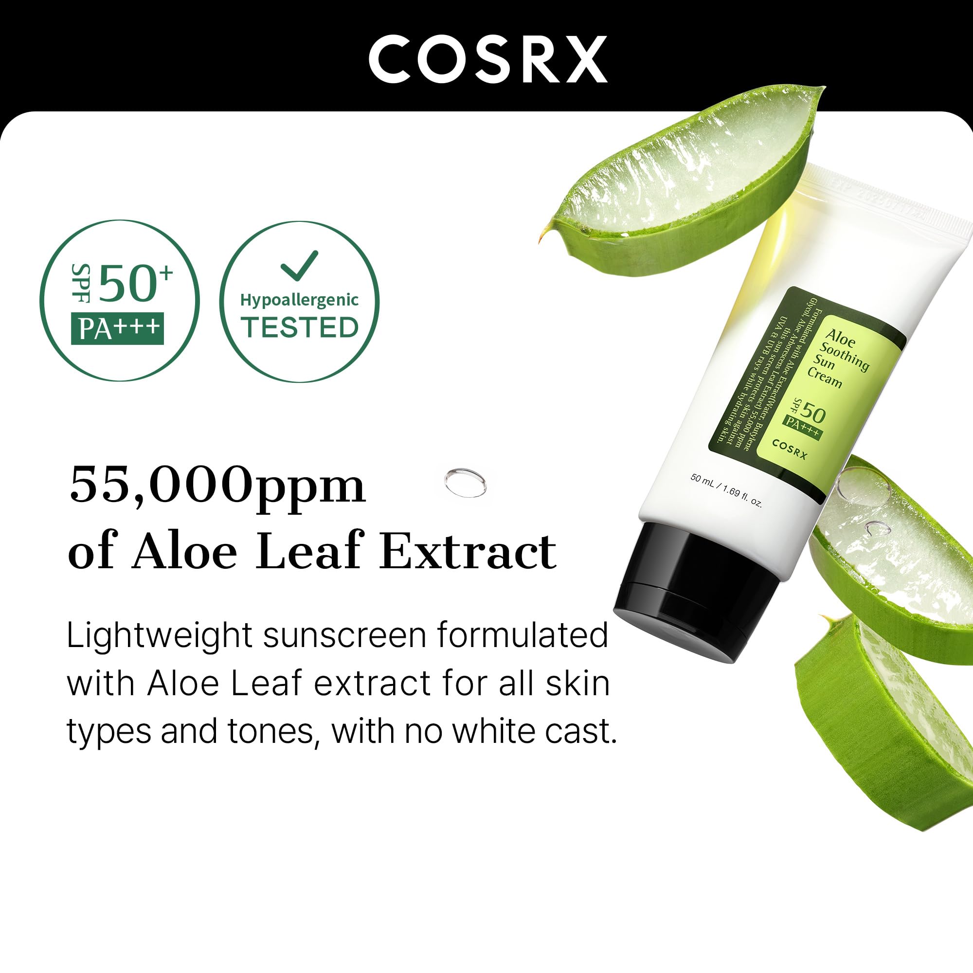 Cosrx Aloe Soothing Sun Cream Spf 50+ 50ml