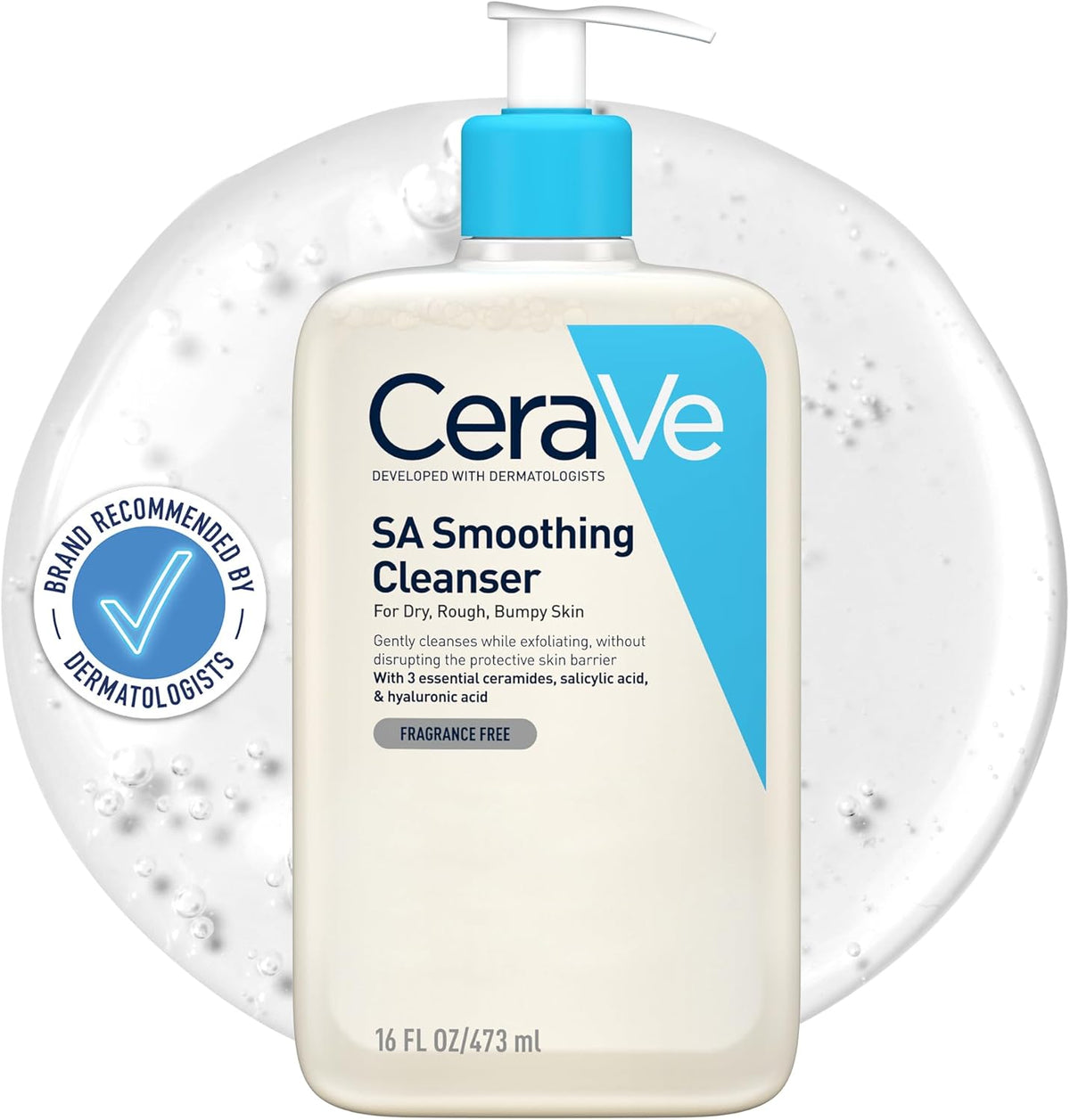 CeraVe - SA Smoothing Cleanser for Dry, Rough and Uneven Skin - 473 ml