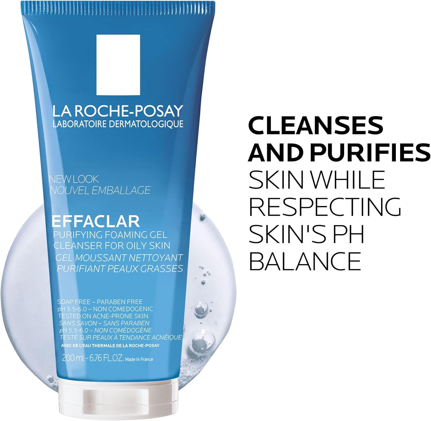 La Roche Posay gel Foaming Cleanser For Oily & Sensitive Skin -200ml