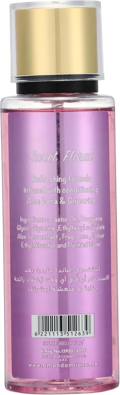Amanda milano garden body splash - pinky candy - 250 ml