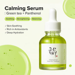 Beauty of Joseon Calming Serum: Green tea + Panthenol [Renewed] - 1 Fl Oz (30 ml) (Pack of 1)