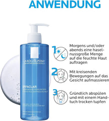 La Roche-Posay Effaclar Foaming Cleansing Gel 400ml - Facial Cleansing for Oily Blemished Skin