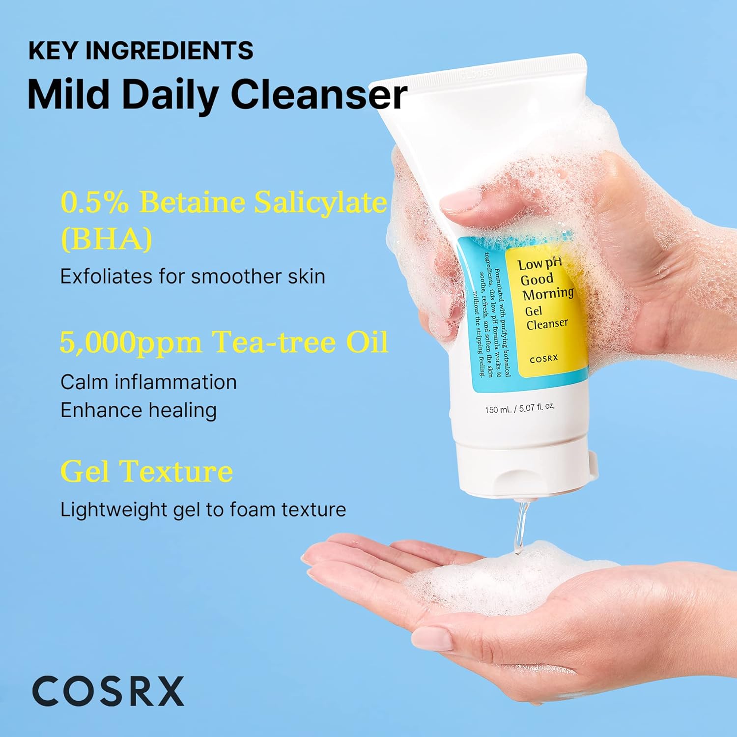 Cosrx Low Ph Good Morning Gel Cleanser, 150Ml