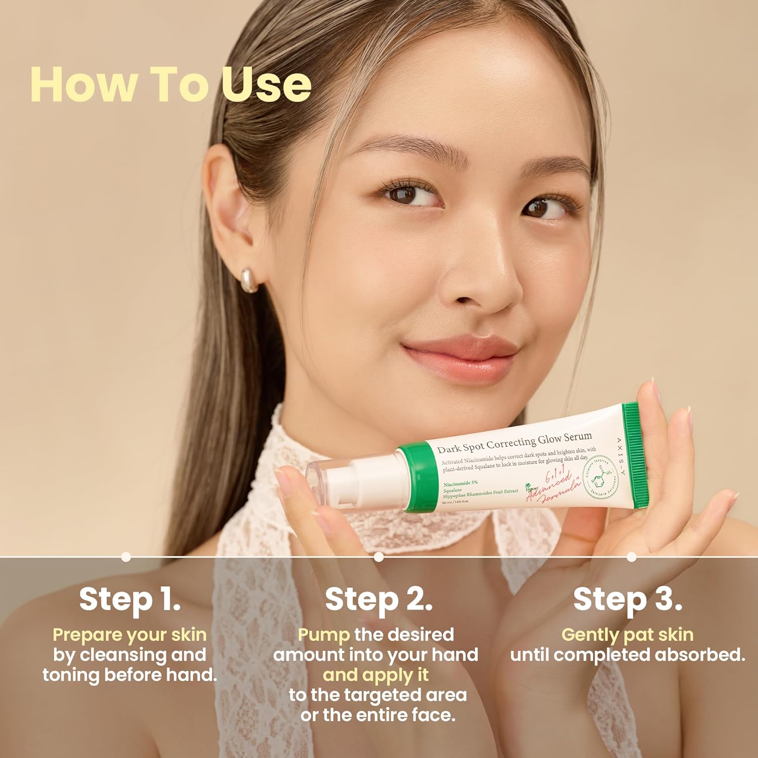 AXIS-Y Dark Spot Correcting Glow Serum 50ml / 1.69 fl. oz | Brightening Serum | Korean Skincare, Dark Spot Treatment, Hyperpigmentation Treatment