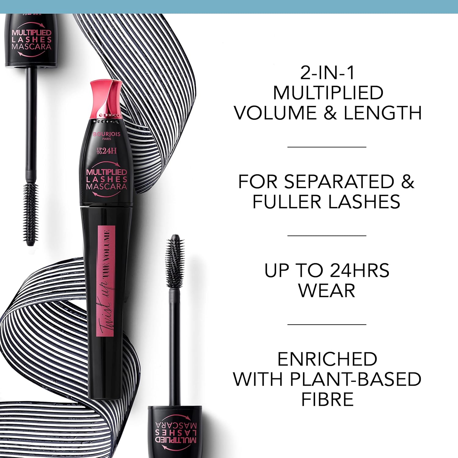 Bourjois Twist Up The Volume Mascara, 8 ml - Black