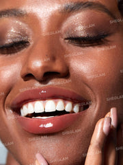 SHEGLAM PoutPerfect Moisturizing Solid Lip Gloss with Plumping Serum Non Sticky Lipstick with Coconut Oil - Sepia Kiss