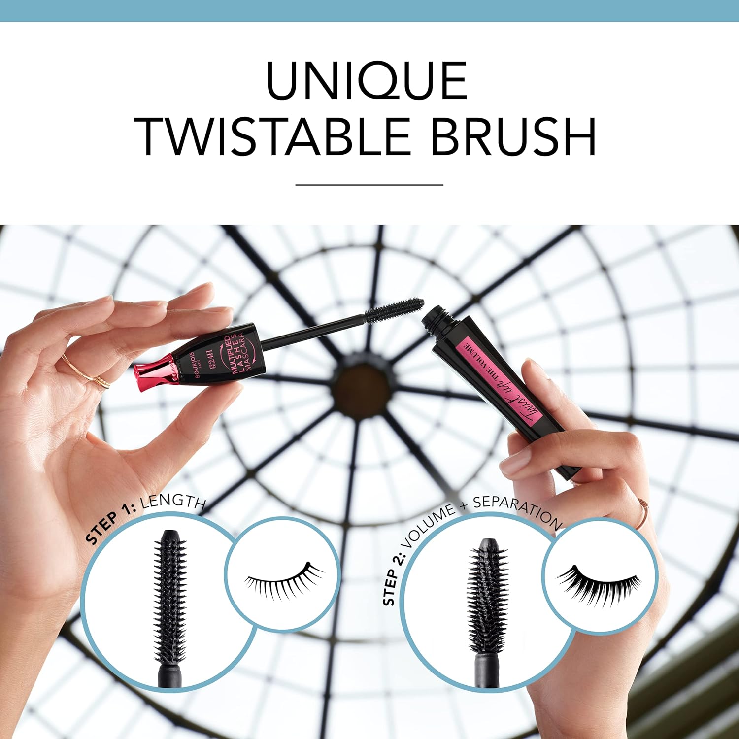 Bourjois Twist Up The Volume Mascara, 8 ml - Black