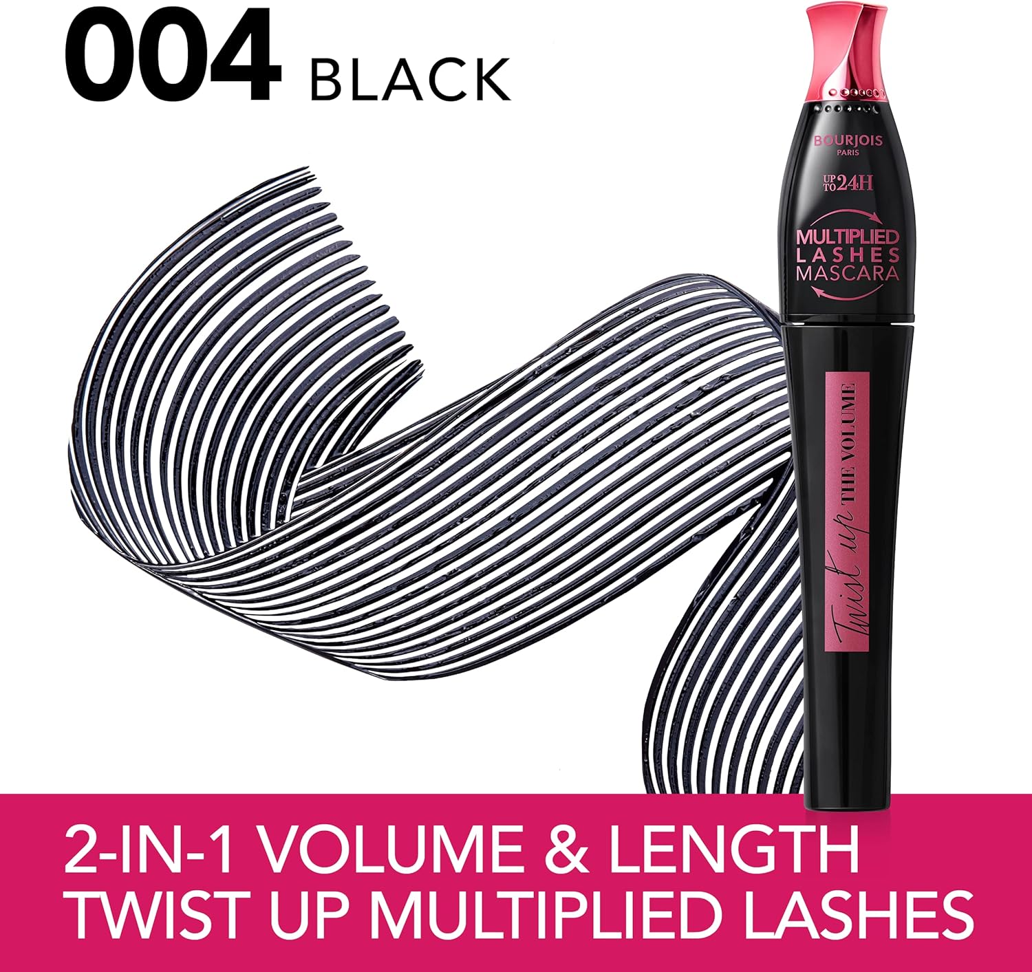Bourjois Twist Up The Volume Mascara, 8 ml - Black