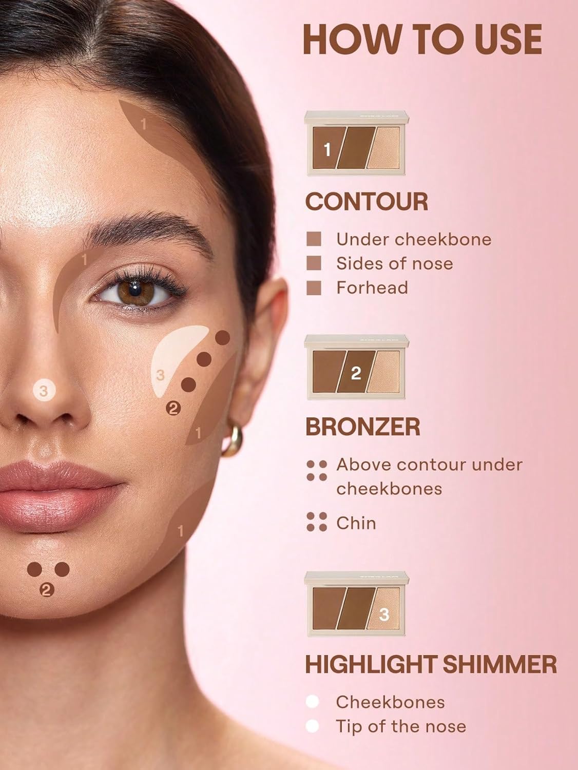 SHEGLAM Trio Hero Face Palette-Sand