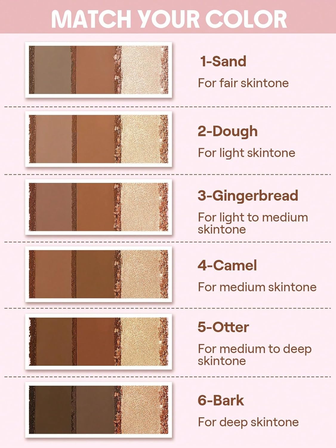 SHEGLAM Trio Hero Face Palette-Sand