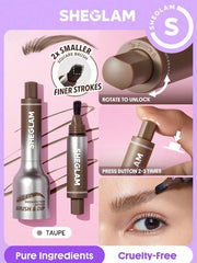 SHEGLAM Brow-Fection Angled Brush & Dip-Taupe Valentine Day Decor Love Gift Winter Y2K Makeup Party Beach Travel Holiday Sale Deals Camping Outdoors Pre
