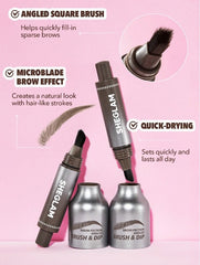 SHEGLAM Brow-Fection Angled Brush & Dip-Taupe Valentine Day Decor Love Gift Winter Y2K Makeup Party Beach Travel Holiday Sale Deals Camping Outdoors Pre